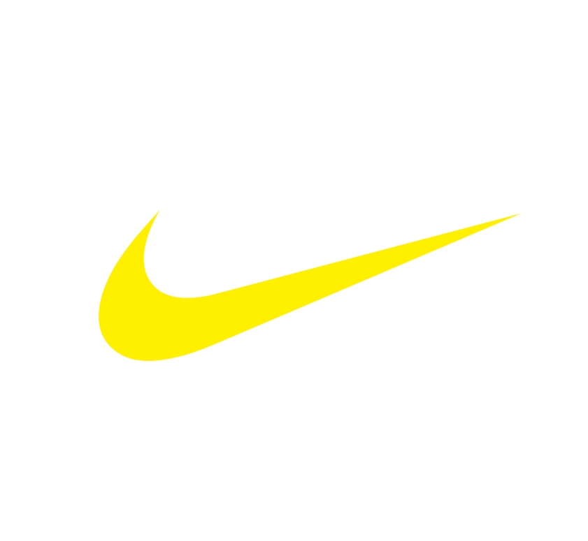 Yellow Nike Logo DIY iron on transfer (heat transfer)